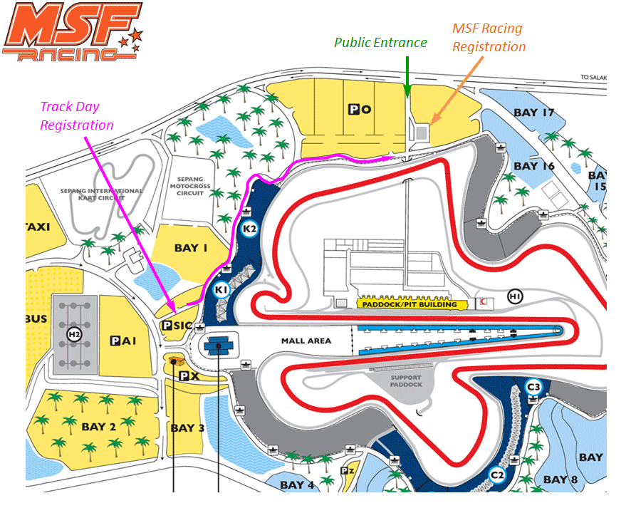 Lokasi Pendaftaran MSF Racing dan TrackDay