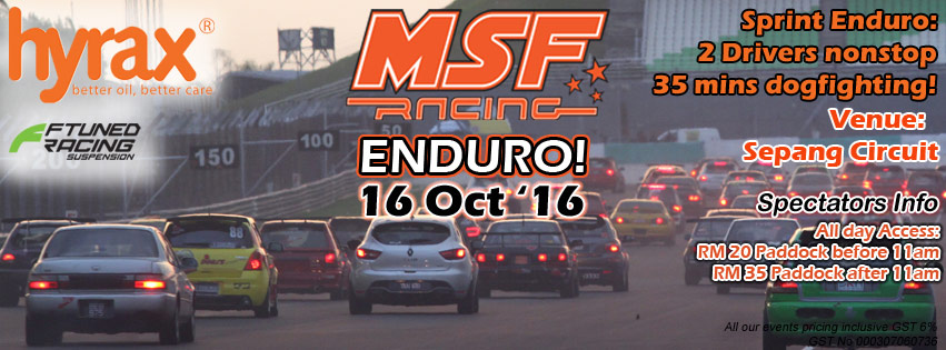 HYRAX OIL MSF RACING ENDURO : 41 HARI LAGI