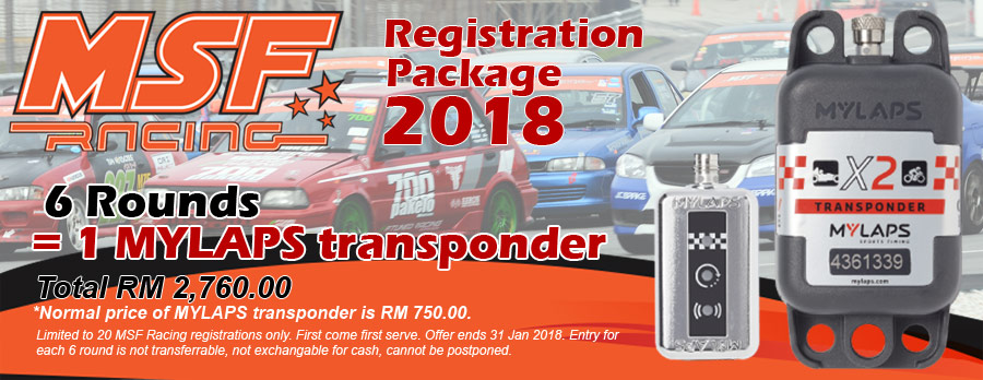 MSF Racing 2018 Transponder Package