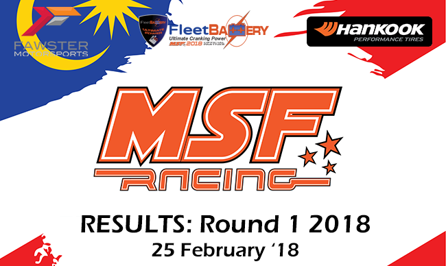 MSF Racing 2018 Round 1 Results