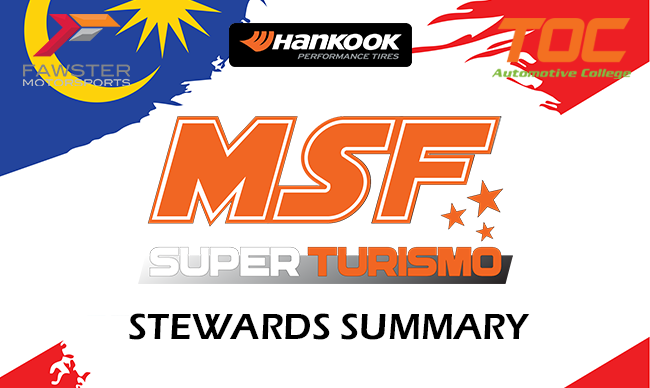 MSF Stewards Summary : 2018 Rnd 3