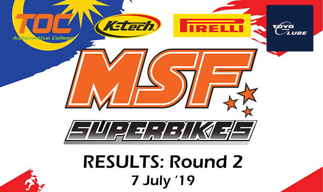 MSF Superbike 2019 Round 2 Results