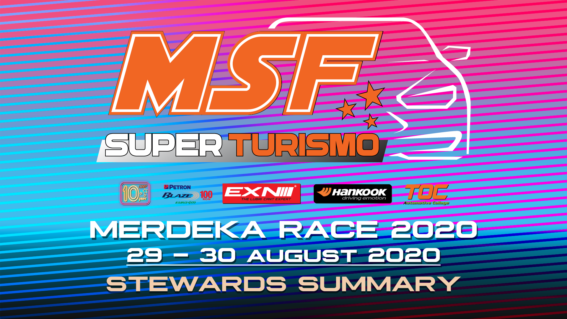 Steward Summary MSF Superturismo Merdeka Race 2020