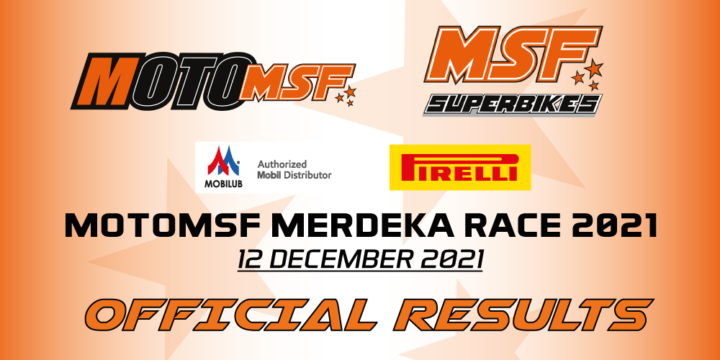 RESULTS: MSF SuperBikes Merdeka Race 2021