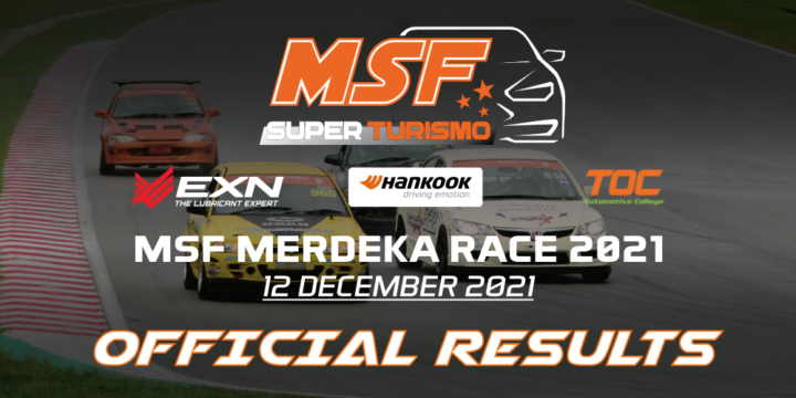 RESULTS: MSF SuperTurismo Merdeka Race 2021