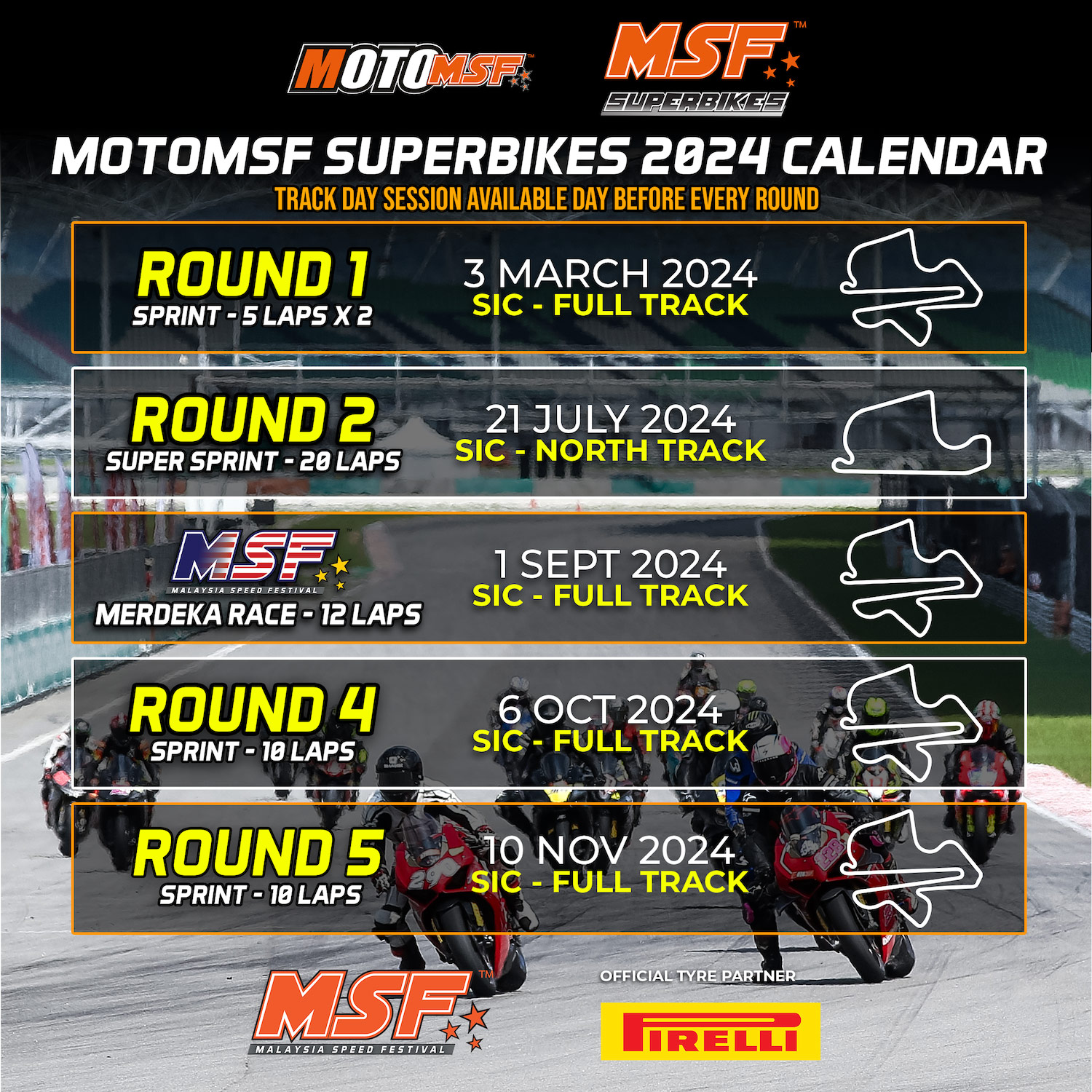 MSF 2024 Calendar – MSF Racing Series