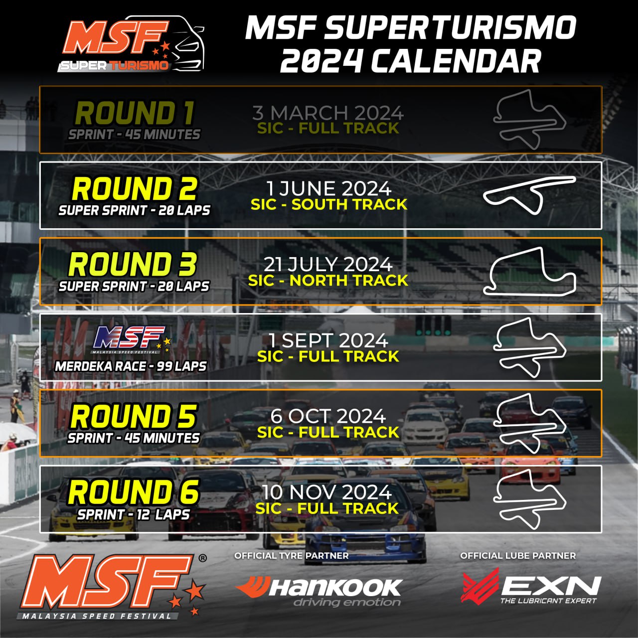 MSF 2024 Calendar – MSF Racing Series